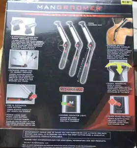 Afeitadora eléctrica MANGROOMER: Ideal para la espalda.